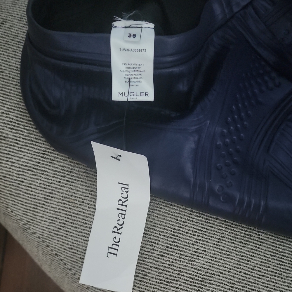 Thierry Mugler Midnight Blue Skinny Pants - Picture 4 of 6